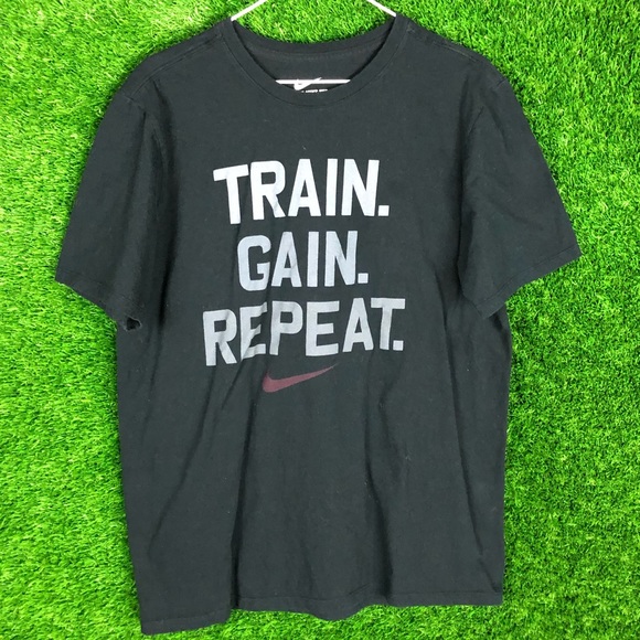 Nike Other - Nike Swoosh Graphic Logo Tee Workout Gym Shirt